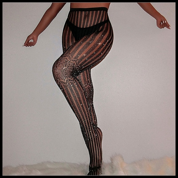 Miss Babydoll Other - ❤️NEW Sexy Bling Stripe Fishnet Stockings #D36